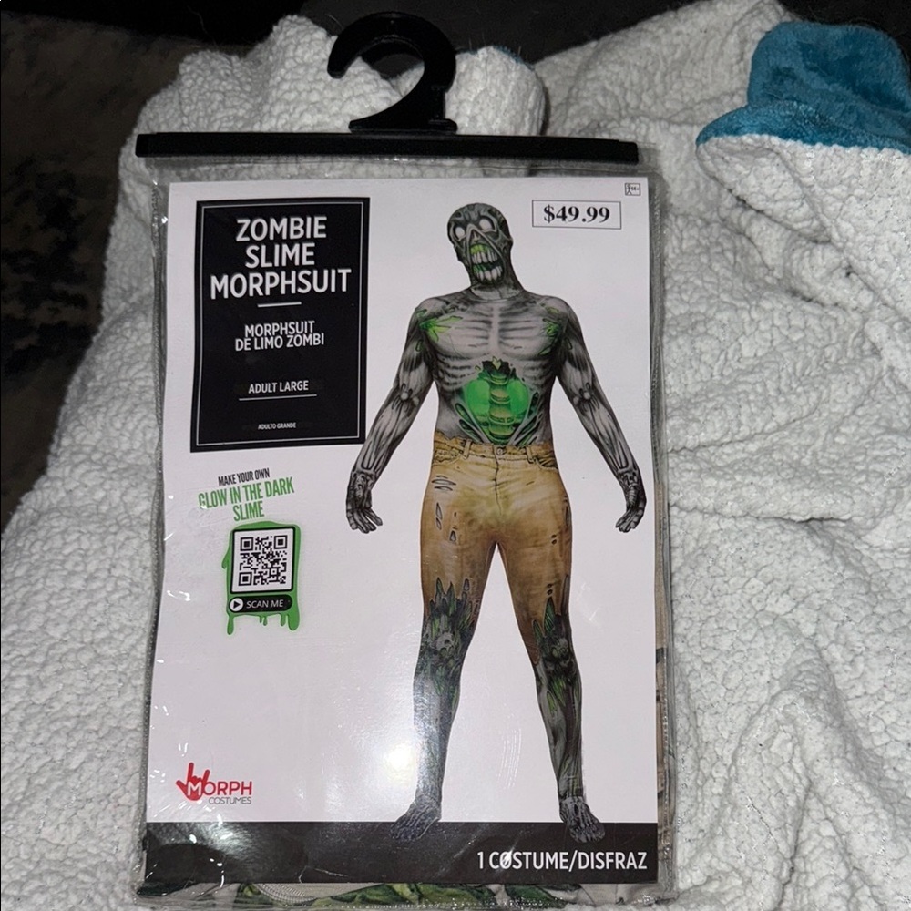 Morph Costumes Zombie Slime Morphsuit Costume Adult Size Large